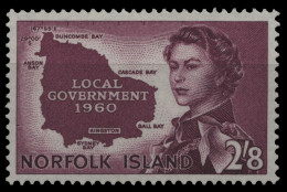 Norfolk-Insel 1960 - Mi-Nr. 40 ** - MNH - Lokale Regierung - Norfolk Island