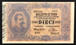 10 Lire Umberto I° 06 08 1889 Dell’Ara – Pia R4 RRRR Biglietto Leggermente Pressato Ma Ottimo Aspetto Bb/spl LOTTO 1126 - Italië – 10 Lire