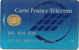 @+ Carte France Telecom Nominative - Chip Bull H - Verso SELECTION - Pastel Cards