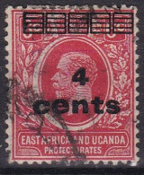 4 Cents EAST AFRICA AND UGANDA PROTECTORATES GEORGE - África Oriental Británica