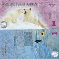 ARCTIC Territories 1 Polar Dollar 2012 UNC Polymer - Other - America