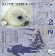 ARCTIC Territories 2 Polar Dollars 2010 UNC Polymer - Other - America