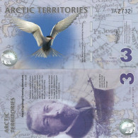 ARCTIC Territories 3 Polar Dollars 2011 UNC Polymer - Altri – America