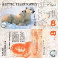 ARCTIC Territories 8 Polar Dollars 2013 UNC Polymer - Altri – America