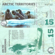 ARCTIC Territories 15 Polar Dollars 2011 UNC Polymer - Sonstige – Amerika