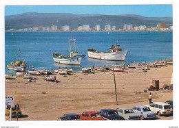 Cataluna Gerona PALAMOS Série 5 N°110 En 1976 Baie San Antonio De Calonge Bateaux De Pêche Fiat 850 Ford Cortina - Gerona