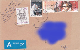 From Belgium To Italy - 2001 - Storia Postale