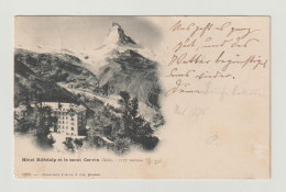 ZERMATT  PROXIMITE':  HOTEL  RIFFELALP  ET  LE  MONT  CERVIN  -  POUR  L' AUTRICHE  -  FP - Hotels & Restaurants