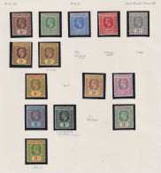 CAYMAN ISLANDS  - 1912-20 George V Basic Set To 5s (With 3d Varieties) Hinged Mint As Scan - Cayman Islands