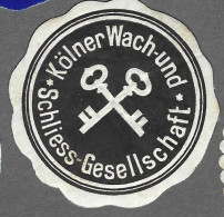 Cachet De Fermeture   -  Allemagne  -     Schliess Gesellschaft  - Kolner Xach Und - Erinnophilie
