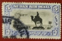 GRAN BRETAGNA SUDAN  1910-36   5 PIASTRES AIR MAIL - Soudan (...-1951)