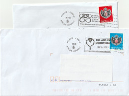 MONACO    2023   Imprimé   Y.T. N°  -   Sur Enveloppe  Oblitéré - Used Stamps