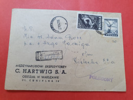 Pologne - Enveloppe En Recommandé De Warszawa En Local En 1947 - D 480 - Covers & Documents