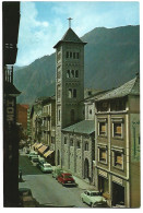 ESGLÉSIA  PARROQUIAL I AVDA. CARLEMANY / PARISH CHURCH AND CHARLEMAGNE AVENUE.- LES ESCALDES - ANDORRA .- ( ANDORRA ) - Kirchen U. Kathedralen