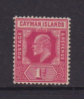 CAYMAN ISLANDS  - 1907 Edward VII  1d Hinged Mint - Cayman Islands