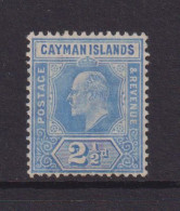 CAYMAN ISLANDS  - 1907 Edward VII  21/2d Hinged Mint - Cayman Islands