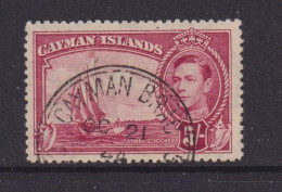 CAYMAN ISLANDS  - 1938 George VI  5s Used AsScan - Cayman Islands