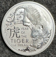 Australia 1 Dollar 2022 (Silver) "Year Of The Tiger" - Dollar