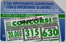 Italy L5000 Urmet Card - Edizioni Simone - Concorsi - Private-Omaggi