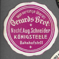 Cachet De Fermeture   -  Allemagne  -konigsteele   Bahnhofstr 11 -  Gerards Brot -  Man Verlange  Uberalt - Erinnophilie