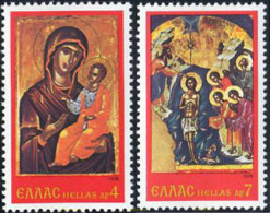 133110 MNH GRECIA 1978 NAVIDAD. ICONOS - Unused Stamps