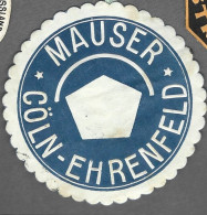 Cachet De Fermeture - Allemagne -   Coln  Ehrenfeld - Mauser - Erinnophilie