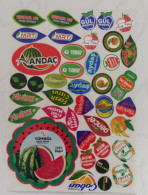 AC - FRUIT LABELS Fruit Label - STICKERS LOT #204 - Obst Und Gemüse