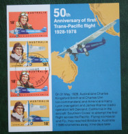 50th Anniversary Of Trans-Pacific Flight 1978 Mi 646-647  Used Gebruikt Oblitere Australia Australien Australie - Used Stamps