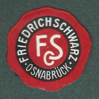 Cachet De Fermeture - Allemagne -  Osnabruck  - Friedrich  Schwarz - Erinnophilie