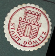 Cachet De Fermeture - Allemagne - Stadt  Domitz - Erinnophilie