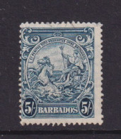 BARBADOS  - 1938-48 Badge Of The Colony 5s Used As Scan - Barbados (...-1966)