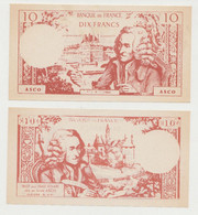 10 F VOLTAIRE - BILLET SCOLAIRE ASCO - Specimen