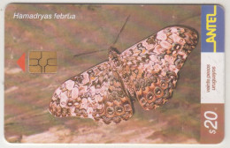 URUGUAY - Hamadryas Februa (Butterfly), TC 248a, Chip: GEM5 (Black), 20 $ , Tirage 200.000, Used - Uruguay