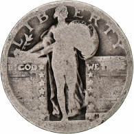 Monnaie, États-Unis, Quarter, B, Argent, KM:145 - 1916-1930: Standing Liberty