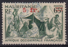 Colonie Francaise Mauritanie Surcharge 5fr Chameaux - Used Stamps