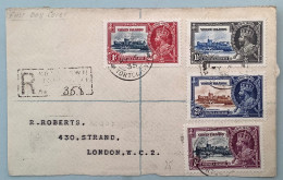 VIRGIN ISLANDS FDC 1935 SILVER JUBILEE Cover Front ROAD TOWN TORTOLA (BWI Windsor Castle Iles Vierges Lettre GB Colonies - Sonstige & Ohne Zuordnung