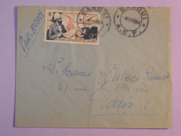 DF0  AEF  BELLE  LETTRE 1954  BANGUI A PARIS  FRANCE  ++ AFF. INTERESSANT++ - Lettres & Documents