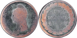 FRANCE - 1796 AN 5 - UN DECIME Dupré Grand Module 31.2 Mm - Orléans (R) - 17-250 - 1 Décime