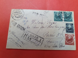 Roumanie - Enveloppe En Recommandé De Arad Pour La France En 1950 - D 541 - Cartas & Documentos