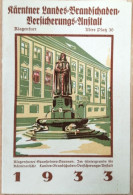 Calendar, Kalender, Kärntner Landes Brandschaden Versicherungs Anstalt, Klagenfurt, 1933, Cca 8.5x12.5 Cm - Petit Format : 1921-40