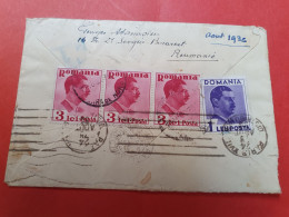 Roumanie - Enveloppe De Bucarest Pour La France En 1936, Affranchissement Au Verso - D 542 - Brieven En Documenten