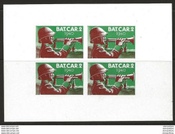 406 - 9 - Feuillet De 4 Timbres Non-dentelés  "Bat. Car 2  1940" - Labels