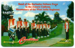 Barbados - Defense Force Band - 216CBDA (large Font With Ø) - Barbados (Barbuda)