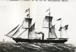 Navire Le Rummel De La Cie De Navigation Mixte En 1855 - Bateaux