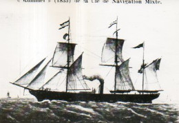 Navire Le Rummel De La Cie De Navigation Mixte En 1855 - Schiffe