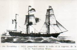 Navire Le Du Tremblay De La Cie De Navigation Mixte En 1852 - Bateaux