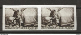 406 - 5b - Paire Timbres Non-dentelés Neufs  "Aktivdienst 1940 Fl. Kp. 21" - Vignetten