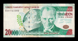 Turquía Turkey 20000000 20 Millones De Liras 1970-2000 Pick 215a Ebc+ Xf+ - Turkey