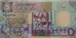 LIBYA 5 DINARS 2002 PICK 65a UNC - Libië