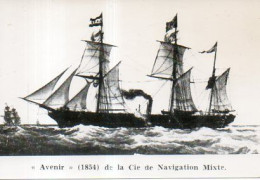 Navire L'Avenir De La Cie De Navigation Mixte En 1854 - Boten